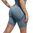thumbnail image 1 of CHRLEISURE, pantalones cortos deportivos para mujer, pantalones cortos de ciclismo sin costuras con estampado, pantalones cortos de Fitness Push Up para mujer, pantalones cortos informales de cintura alta, pantalones cortos de botín Tan Jianjun unisex, 1 of 2