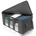 thumbnail image 3 of Enova Home Dark Grey Non Woven Fabric Foldable Storage Underbed Clothes Cover Bag, 3 of 4