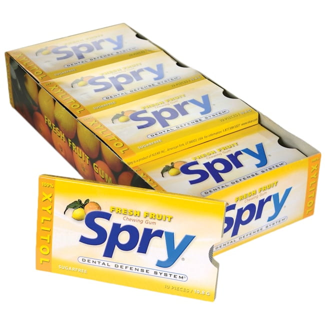 Xlear Spry Fresh Fruit Chewing Gum - Sugar Free 20 Box