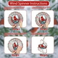 thumbnail image 6 of 3D Red Cardinal Wind Spinner 10 Inch Stainless Steel Bird Wind Sculpture Kinetic Art Hanging Ornament for Outdoor Garden, Yard, Patio, and Home Decoration Christmas Decor, 6 of 8