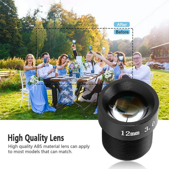 CCTV 3MP 12mm Focal Length Board Lens Smart Surveillance Replacement Parts Security Camera Black ABS Material