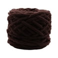 thumbnail image 6 of BLESIYA Chunky Wool Yarn DIY Hand Crocheted Jumbo Tubular Yarn for Shoes Pillow Hats Dark Brown, 6 of 8