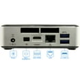 thumbnail image 3 of Intel NUC D34010WYK Mini PC, Intel Core i3-4010U 1.7GHz, 4GB RAM, 256GB SSD, Mini HDMI, Mini DisplayPort, Wi-Fi, Bluetooth, Windows 10 Pro, 3 of 5