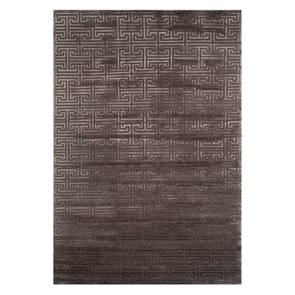 Safavieh Couture Hand-knotted Tibetan Loeke Modern Wool Rug Brown 9' x 12' 9' x 12'