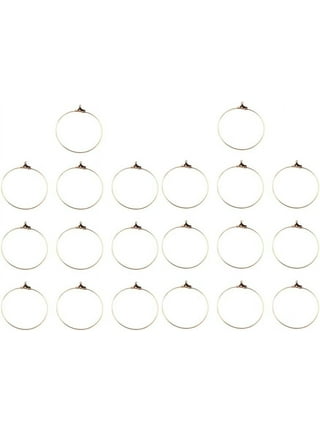 TINYSOME 96Pcs Earring Hoops for Jewelry Making Hypoallergenic Alloy Round  Beading Hoops Women Earring Making Kit DIY Craft 