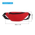 thumbnail image 2 of Unique Bargains Sac Banane, Sac de Taille Imperméable avec Sangle Réglable pour Femmes Hommes Voyage Course Randonnée, Rouge, 2 of 5