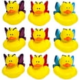 thumbnail image 2 of Butterfly Green, Blue, Red & Purple Novelty Rubber Ducks (12 Pack) Quirky & Fun Carnival Game PRIZES. Bath Tub Toys and Jeep Duck Ducking., 2 of 6