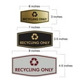 thumbnail image 2 of Fancy Recycling Only Sign (Black Gold) - Large, 2 of 5