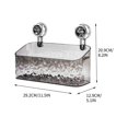 thumbnail image 2 of Giunmcul Online Shopping Style Glacier Pattern Suction Cup Shelf,Bathroom Suction Cup Storage Rack Suction Cup Storage Box, 2 of 2