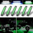 thumbnail image 1 of Waterproof Green LED Underglow Lights, 12V Car Neon Glow Kit, 6pcs, 1 of 5