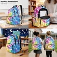 thumbnail image 3 of Kuiaobaty Tie Dye Print Kid Backpack with Lunch Bag for Teens Insulated Lunch Box and Backpack with Bottle Holder Large Capacity School Bag Pencil Case for Travel Camping, 3 of 6