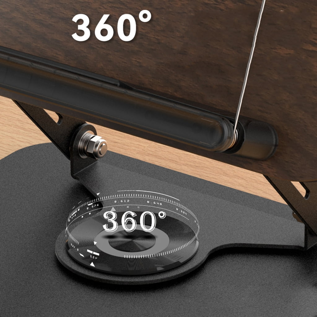 Necvior Foldable Laptop Notebook Support Desk Stand with 360 Degree Swivels Base for Work