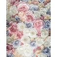 thumbnail image 1 of EREHome Tissu Polyester 5x7ft Rose Blanc Bleu Fleur Romance Studio de Photographie Fond, 1 of 1