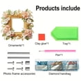 thumbnail image 6 of DIY Dot Diamond Photo Frame Diamond Art Painting Flower Acrylic Home Decoration Photo Frame Table (Single Side Dot Diamond), 6 of 8