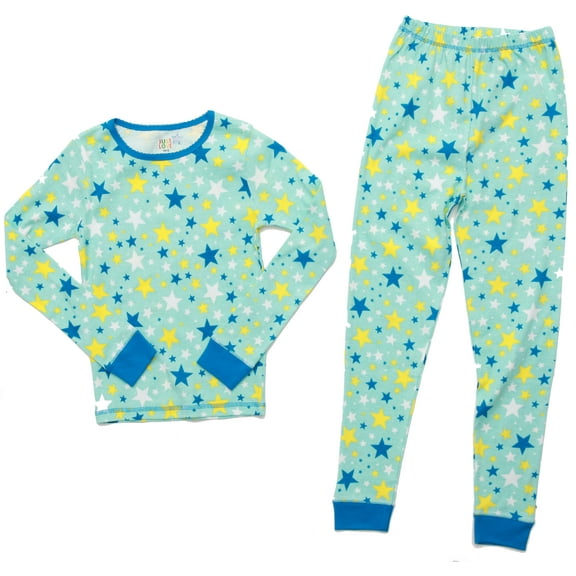 Just Love Cotton Pajamas for Girls (Blue - Stars, Girls 10-12)