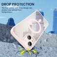 thumbnail image 5 of for iPhone 13 & iPhone 14 Magnetic Case with Built in Magnets, Clear Hard PC Back + Soft TPU Frame Slim Resist Scratches Shockproof Bumper Case for iPhone 13/iPhone 14 6.1" - Rose Pink, 5 of 18