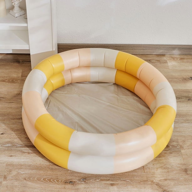 Piscina Piscina inflable Juguetes para bebés Piscina para niños al aire libre (Amarillo 90 cm de diámetro) Sywqhk Para Estrenar