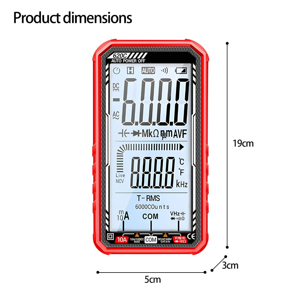 Multiple Function Multimeter Auto NCV Transducer USB Charging Transportable Electrical Tester