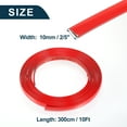 thumbnail image 5 of 2/5" 10mm Width Self Adhesive Car Door Window Bumper Trim Strip Sticker 10Ft 300cm Gloss Red, 5 of 6