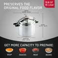 thumbnail image 4 of Universal 15.8Qt / 15L Professional Pressure Cooker, Sturdy, Heavy-Duty Aluminum Construction with Multiple Safety Systems, 4 of 9