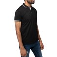 thumbnail image 3 of X RAY Jeans Mens Basic Short Sleeve Tipped Polo, Black/White, M, 3 of 3