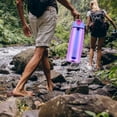 thumbnail image 4 of Water Bottle with Integrated Filter Straw for Hiking Backpacking Traveling(Purple), 4 of 8
