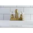 thumbnail image 4 of Kingston Brass KB5617PX Restoration 4 in. Centerset Bathroom Faucet, Brushed Brass, 4 of 5