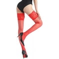 thumbnail image 1 of Bas Cuisses G&Y avec Silicone - Collants en Nylon 15D Transparents à Dentelle, Maintien, pour Femmes, 1 of 7