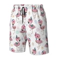 thumbnail image 2 of Yiaed Flamingos Tribal Print Men's Swim Trunks with Lining Quick Dry Sports Shorts Beach Shorts Boardshorts-3X-Large, 2 of 5