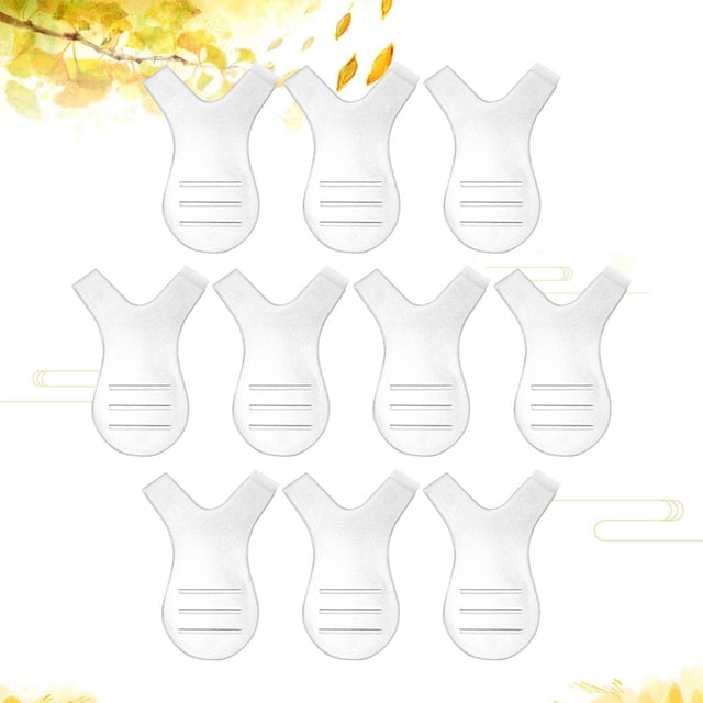 WRITWAA 10pcs Eyelash Curling Tools Eyelash Extension Tools Silicone Transparent for Personal Care
