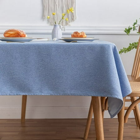 

UMMH Home Table Cloth Solid Color Imitation Cotton Linen Rectangular Tablecloth Thick Dining Desk Decor Coffee Table Cover