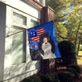 thumbnail image 2 of Black and White Shih Tzu USA American Flag Canvas House Size, 2 of 5