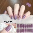 thumbnail image 3 of 14 Pcs Gradient Purple Nail Stickers For Daily & Commuter Use, No-bake Gel, Full Cover, For Women & Girls, Suitable For Both Long And Short Nails, 3 of 5