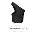 thumbnail image 5 of 1Pc Wrist Guard Fasten Tape Breathable Ultra-thin Sweat Absorption with Thumbhole Pain Relief Extra Soft Moisture Wicking Sports Wristband Wrist Wrap Sports Supplies-Black,Right Hand, 5 of 7
