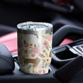thumbnail image 4 of 30oz Chihuahua and Flower Florals Tumblers Stainless Steel Tumbler with Lid and Straw,Vacuum Insulated Double Wall Travel Tumbler Cups Mug with Cleaning Brush for Coffee,Tea, 4 of 7