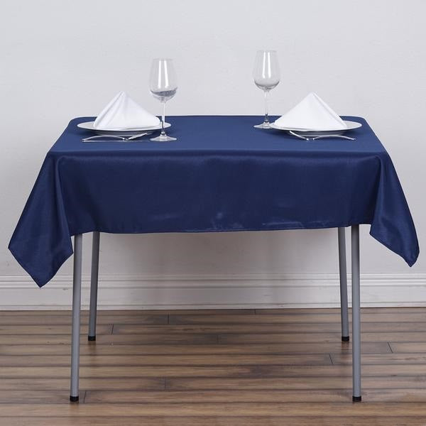 Efavormart 54x54" NAVY BLUE Wholesale Linens Seamless Polyester Square