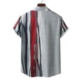 thumbnail image 5 of Eashery Mens T Shirt Button Down Collar T Shirt Men Button-Down Dress Shirt T Shirts Red XL, 5 of 5