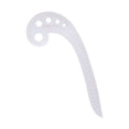 thumbnail image 1 of Khall Sewing Tool Curve Ruler,Comma Ruler,Comma Ruler Multifunctional Grading Ruler 6‑Word Cutting Tool Curved Ruler For Making Clothes, 1 of 8