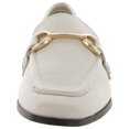 thumbnail image 3 of STEVE MADDEN Womens Ivory Comfort Carrine Round Toe Slip On Leather Loafers Shoes 7 M, 3 of 3