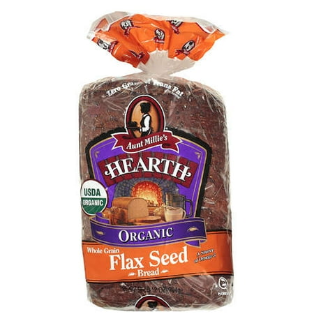 Aunt Millie's Hearth: Organic Whole Grain Flax Seed Bread, 28 oz