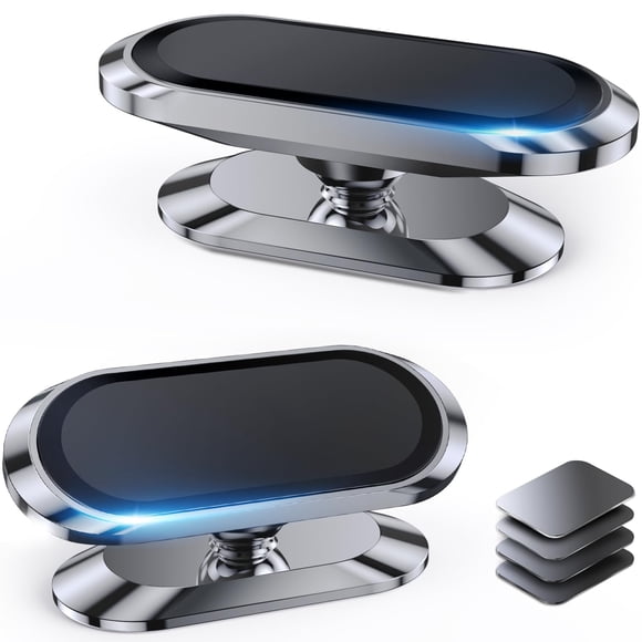 Soporte magnético para teléfono de coche Coolpow, paquete de 2, rotación de 360°