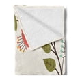 thumbnail image 2 of Valentines Day Soft Flannel Fleece Throw Blanket, Valentines Day Romanic Themed Floral Flowers with Leaves Art Print, Cozy Plush for Indoor and Outdoor Use, 70" x 90", Multicolor, by Ambesonne, 2 of 5
