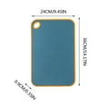 thumbnail image 2 of Double-sided Chopping Board, Wheat Straw Plastic Material, Thick Mold-proof Adhesive Design, for Kitchen Food Prep, Meat and Vegetable Cutting, 1-pack, Blue, by FAJHHA, 2 of 6