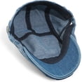 thumbnail image 6 of CLOUJI Newsboy Cap for Men Adjustable Flat Ivy Gatsby Cabbie Driving Hat Breathable Denim Cotton Golf Cap, 6 of 7