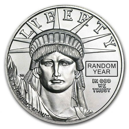 1 oz American Platinum Eagle Coin BU (Random Year, 1997-2023 - WM