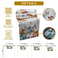 thumbnail image 5 of Orange Blue Pumpkin Table Runner, Autumn Thanksgiving Kitchen Dining Table Decoration for Home Party Decor 18x72 Inches, 5 of 9
