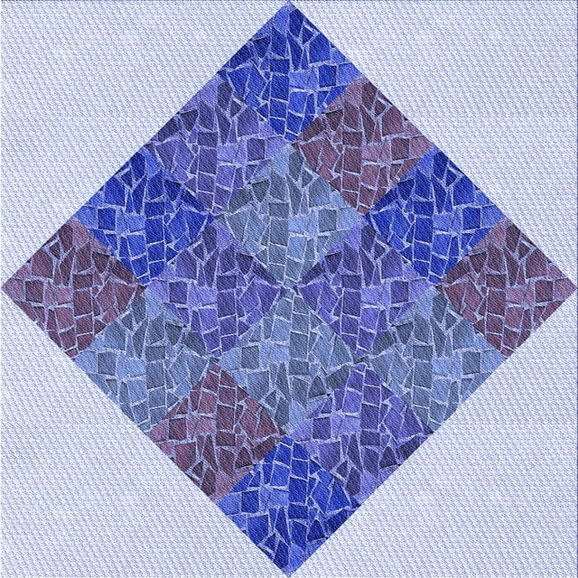 Ahgly Company Machine Washable Indoor Square Transitional Periwinkle Purple Area Rugs, 8' Square