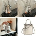 thumbnail image 2 of Women Bag Trendy Shoulder Bag Korean Styles Handbag Purse PU Leather Crossbody Bag Top Handle Bag Small Square Bag, 2 of 8
