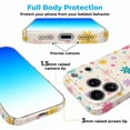thumbnail image 4 of SKLYDDI Funda para iPhone 13 Pro con Diseño Floral Pastel, 4 of 7