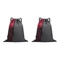 thumbnail image 4 of Jumpingount empacable con cordón Bolsillo lateral Auricular Agujero Monedero ajustable Llave Bolsa para teléfono móvil Camping Viajar Mochilas Vino rojo 2Conjunto, 4 of 6